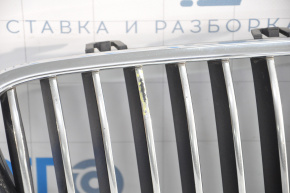 Radiator grill gril right BMW 5 F10 11-13 chrome, worn