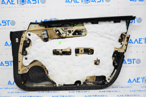 Door trim card front left Cadillac ATS 13- leather black with beige insert