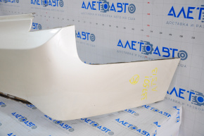 Bare rear bumper Cadillac ATS 13-18 white, crack in crepe