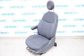 Driver's seat Fiat 500 12-13 with airbag, mechanical, leather-cloth black-gray, for cleaning