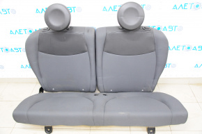 Rear row of seats 2nd row Fiat 500 12-13 leather-cloth black-gray, for cleaning