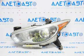 Front left headlight complete Infiniti JX35 QX60 13-15 prerest, xenon, with mount, for polishing