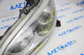 Front left headlight complete Infiniti JX35 QX60 13-15 prerest, xenon, with mount, for polishing