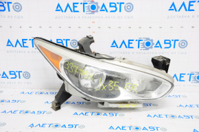 Front right headlight complete Infiniti JX35 QX60 13-15 prerest, xenon, with mount, polished