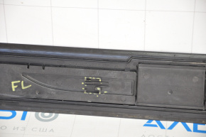 Door sill outer front left BMW 5 F10 11-16 broken fastener, scratches, missing chrome trim BMW
