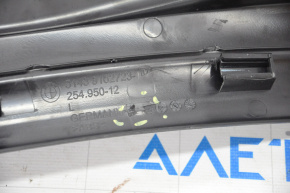 Door sill trim inner rear left BMW 5 F10 11-16 black, broken fastener, worn