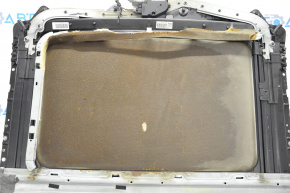Hatch assembly BMW 5 F10 09-16 broken fastener, gray curtain for re-upholstery, scratch