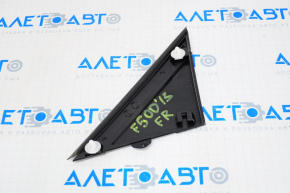 Wing molding corner right Fiat 500 12-19 gloss
