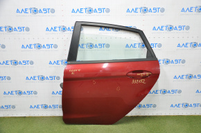 Door assembly rear left Ford Fiesta 11-19 4d red RR bumpers