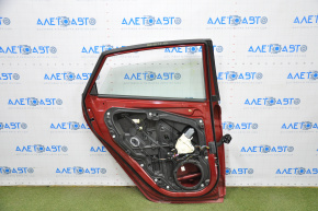 Door assembly rear left Ford Fiesta 11-19 4d red RR bumpers