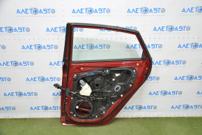 Door assembly rear right Ford Fiesta 11-19 4d red RR bumpers