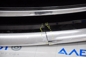 Radiator grill grill Infiniti JX35 QX60 13-15 prerest, with emblem, under radar cruise, break, chrome swelled