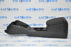 Console center armrest and cup holders VW Jetta 11-14 USA cloth black, scratches