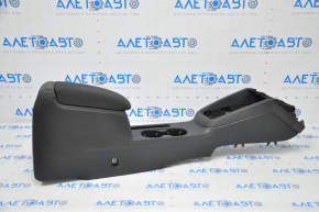 Console center armrest and cup holders VW Jetta 11-14 USA cloth black, scratches
