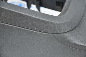 Console center armrest and cup holders VW Jetta 11-14 USA cloth black, scratches