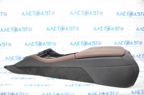 Central console armrest BMW 5 F10 11-16 brown+black 2-zone key for re-upholstery