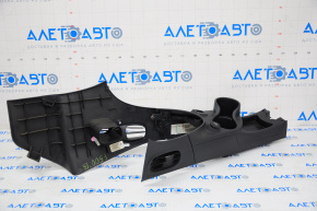 Central console central cup holders Fiat 500 12-14 black, type 2, scratches