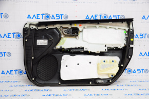 Door trim card front left Toyota Avalon 13-15 black with beige insert, worn leather