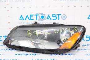 Headlight front left VW Passat b7 12-15 USA naked, halogen, sand