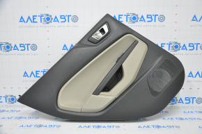 Door trim card rear left Ford Fiesta 11-19 black with gray insert, scratches, worn