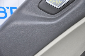 Door trim card rear left Ford Fiesta 11-19 black with gray insert, scratches, worn