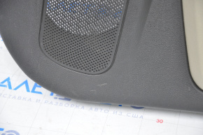 Door trim card rear left Ford Fiesta 11-19 black with gray insert, scratches, worn