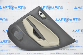 Door trim card rear right Ford Fiesta 11-19 black-gray insert, scratches, worn