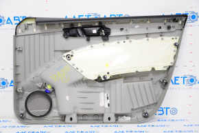 Door trim card front left VW Passat b7 12-15 USA gray, wood insert, broken fastener