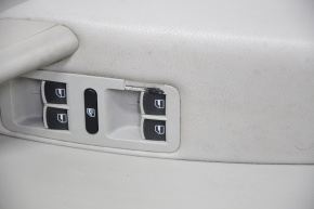 Door trim card front left VW Passat b7 12-15 USA gray, wood insert, broken fastener