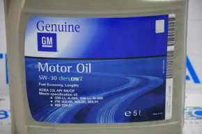 General Motors 5W-30 5L SN synthetic motor oil dexos2