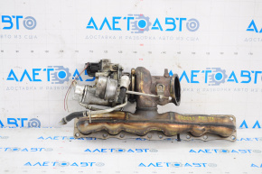 Turbine assembly with manifold BMW 5 F10 11-16 3.0T N55 76k, for spare parts, sleeve turned