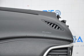 Torpedo front panel with AIRBAG Infiniti QX30 17-19 black, with Bose speaker, scratch, bumps