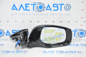 Side mirror right assembly Infiniti QX30 17-19 15 pins, turn signal, black