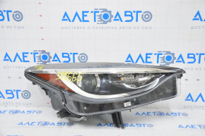 Front right headlight complete Infiniti QX30 17- halogen, break in housing