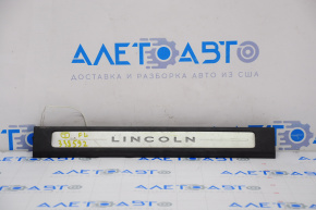 Door sill trim front left Lincoln MKZ 13-14 black, chrome with backlight, scratches