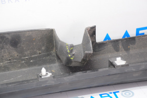 Left threshold Lincoln MKZ 13-20 black with seals, broken fastener, scratches, scuffed