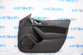 Door trim card front right Mazda 3 14-16 BM black