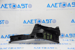 Door sill trim rear right Subaru Forester 14-18 SJ black, worn