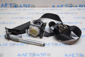 Passenger seat belt Nissan Rogue 14-18 black, broken mechanism