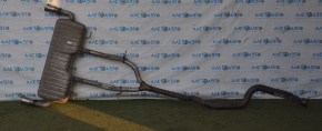 Rear muffler with barrels for a 16-23 Chevrolet Camaro 2.0