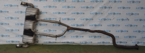 Rear muffler with barrels for a 16-23 Chevrolet Camaro 2.0