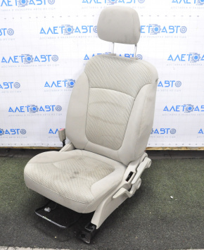 Driver's seat Dodge Journey 11-20 without airbag, fur, beige cloth, dry-cleanable