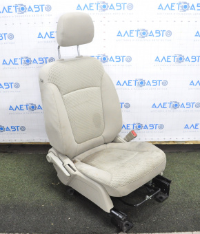 Passenger seat Dodge Journey 11-17 without airbag, fur, beige cloth, dry cleanable