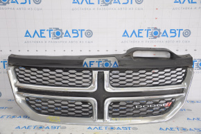 Radiator grill grill Dodge Journey 11-20 chrome with emblem, pokes