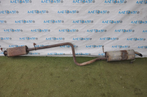 Muffler rear part with barrel Ford Fiesta 11-16 1.6 4d rusty, dents