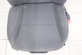 Passenger seat Ford Fiesta 11-19 cloth black, mechanical, for cleaning