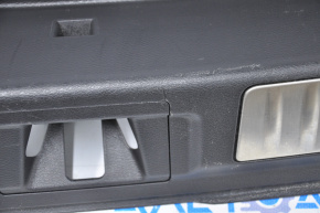 Trunk opening trim Infiniti QX30 17-19 chrome insert, scratches, bumps on chrome