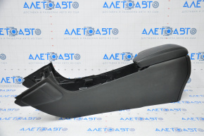 Console central armrest Infiniti QX30 17-18 black, leather, worn