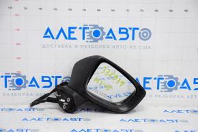 Right side mirror assembly Mazda 3 14-16 BM prerest, 7 pins, BSM, heated, turn signals, graphite