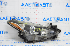 Headlight front right Mazda 3 14-16 bare BM dorest halogen